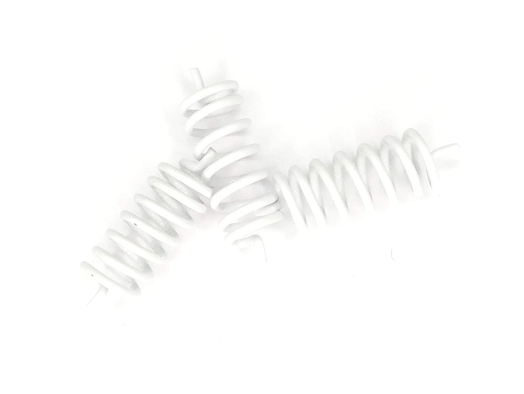 White Round Clockwise Spring 