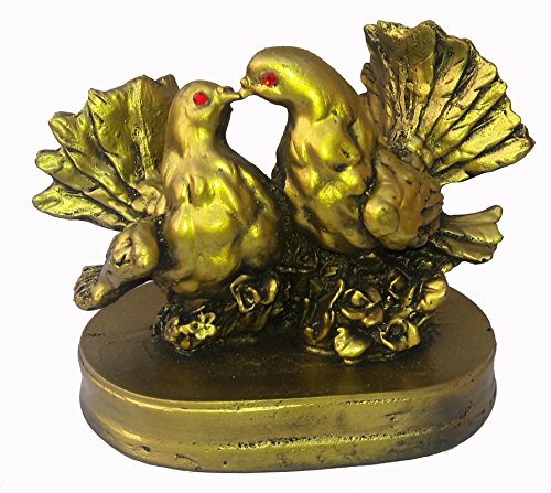 Golden Loving Birds Showpiece Vastu 