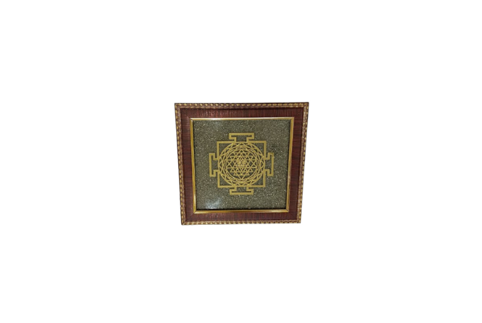 Pyrite Shree Yantra Frame