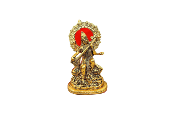 Brass Saraswati